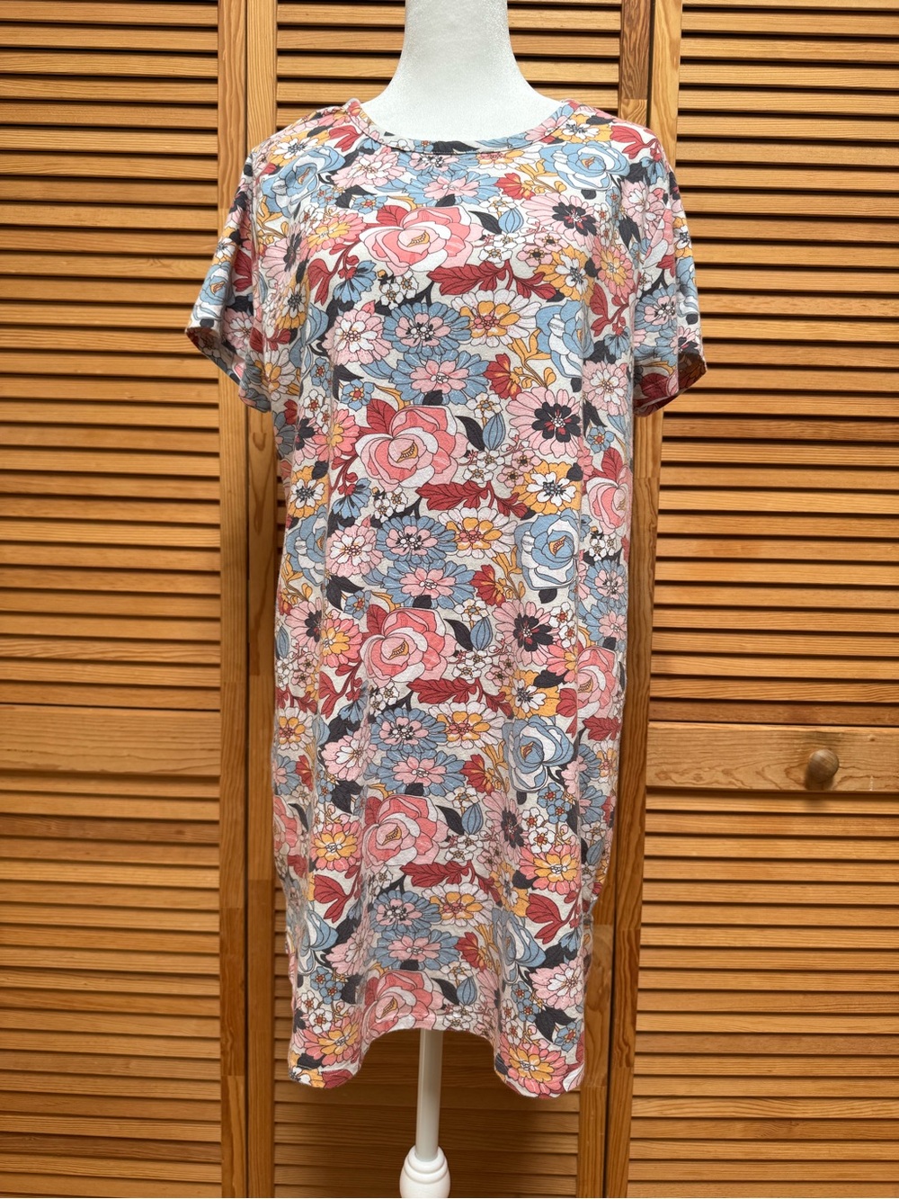 Vera Bradley Floral Daisy Print Sleep Shirt Nightgown Medium Cottagecore Cozy